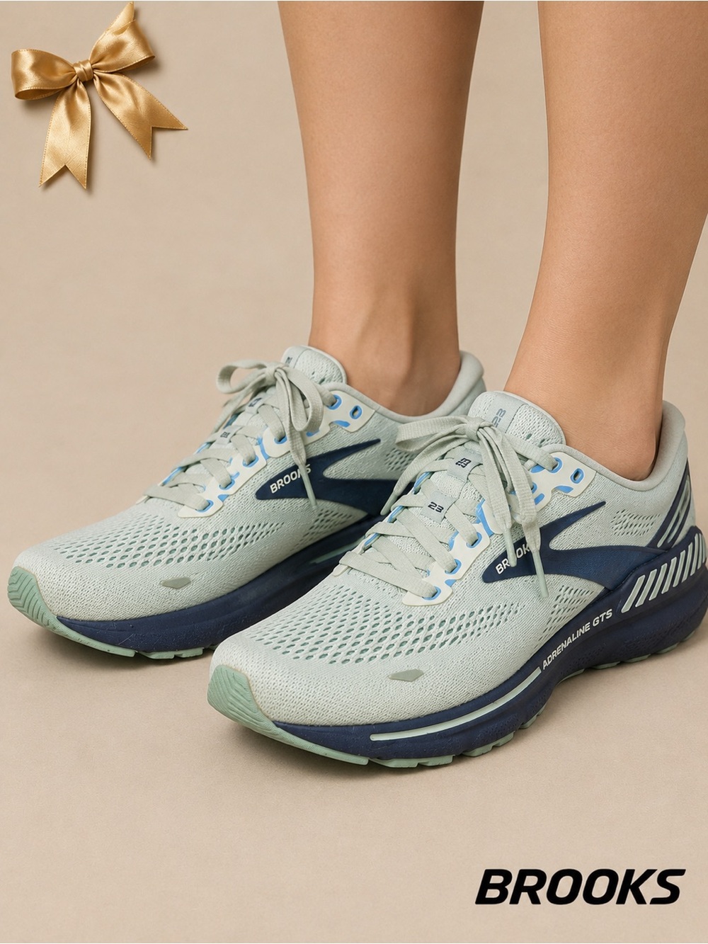 Brooks Adrenaline GTS 23 Seafoam Green Blue Running Shoes Women’s US 11 B